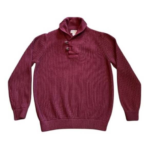 Duluth Trading Co Other - Duluth Trading Co Men's Burgundy Brigadier Shawl Collar Sweater size XL Tall